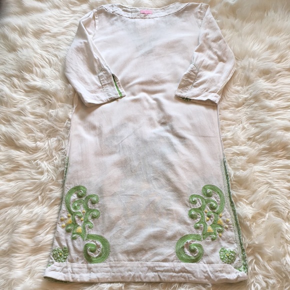 Lilly Pulitzer Vintage Green/Yellow Beaded Maxi Dress - Picture 9 of 16